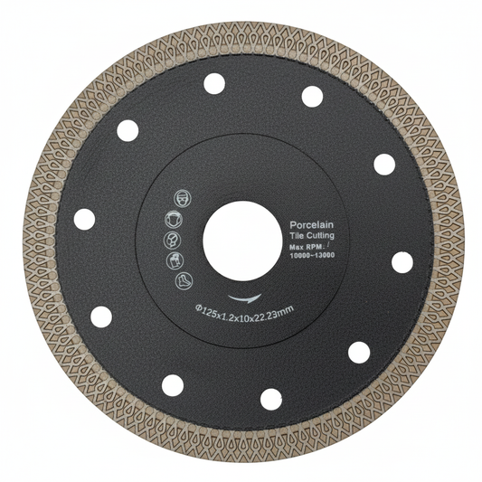 diamantschijf haakseslijper 125mm tegels vdboomtools.nl