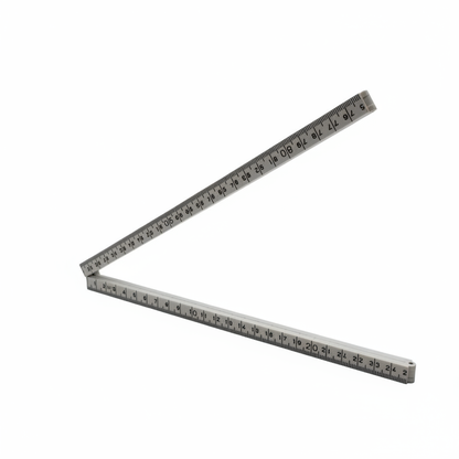 opklapbare duimstok een meter wit zwart vdboomtools.nl