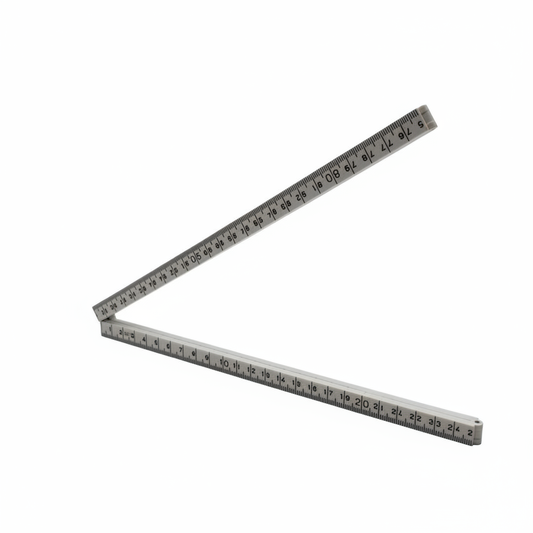 opklapbare duimstok een meter wit zwart vdboomtools.nl