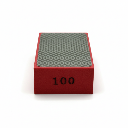 diamant polijst hand pad medium grof korrel 100 voor hoeken en kantjes vdboomtools.nl